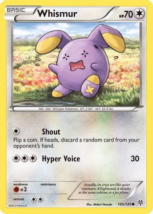 Whismur (105/135) [Plasma Storm] Reverse Holofoil - Common