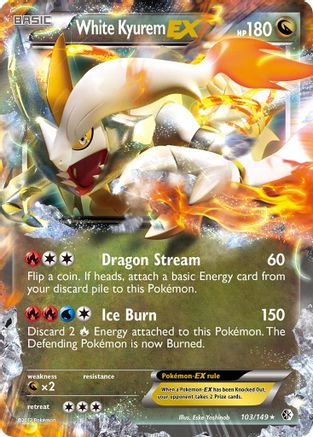 White Kyurem EX (103/149) [Boundaries Crossed] Holofoil - Ultra Rare