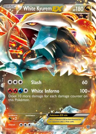 White Kyurem EX (096/135) [Plasma Storm] Holofoil - Ultra Rare