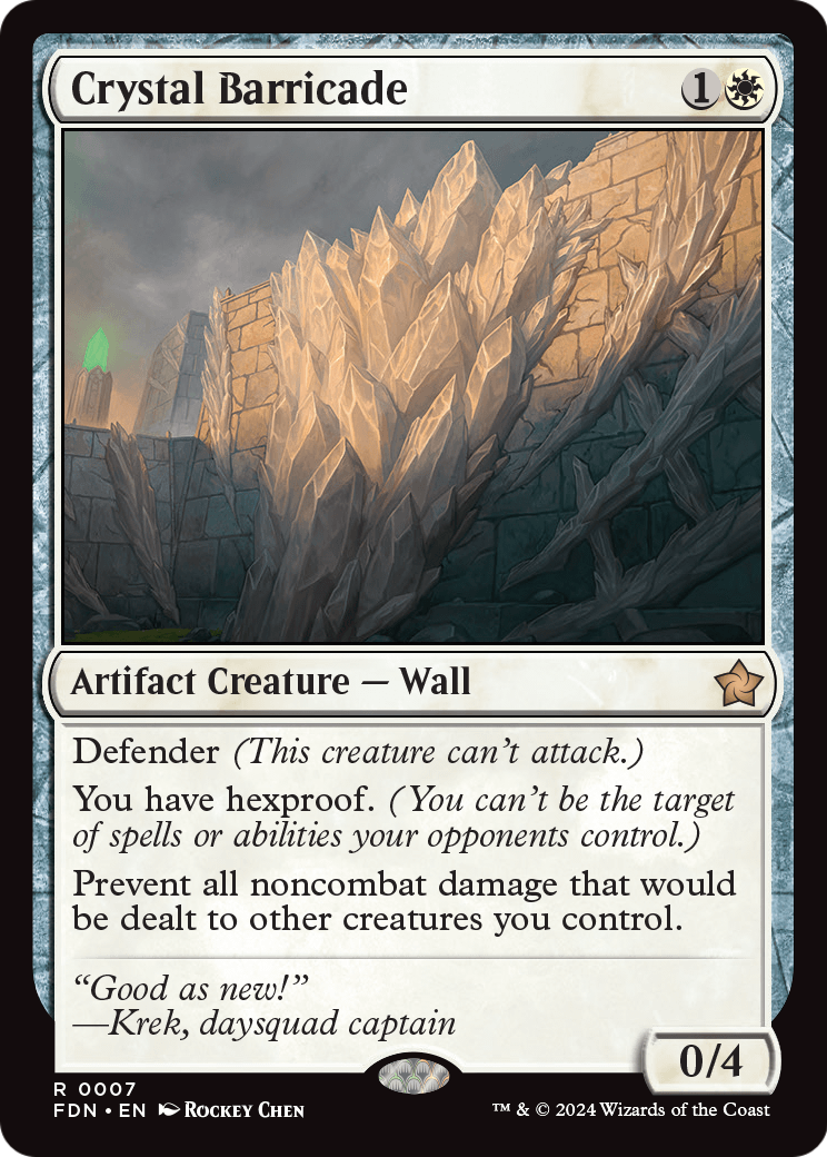 Crystal Barricade (FDN-007) [Foundations]