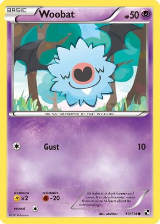 Woobat (50/114) [Black and White] - Common