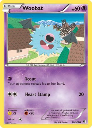 Woobat (70/149) [Boundaries Crossed] Reverse Holofoil - Common