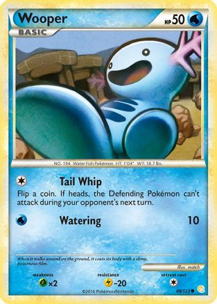 Wooper (088/123) [HeartGold SoulSilver] - Common