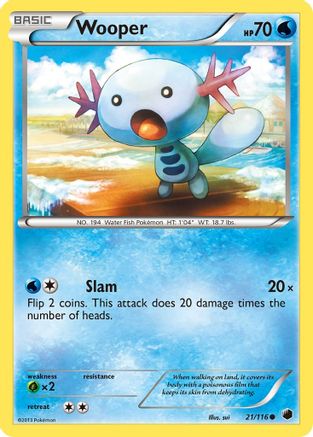 Wooper (021/116) [Plasma Freeze] - Common