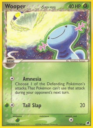Wooper (Delta Species) (071/101) [Dragon Frontiers] Reverse Holofoil - Common