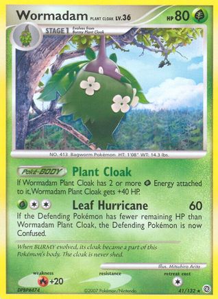 Wormadam Plant Cloak (41/132) [Secret Wonders] Reverse Holofoil - Rare