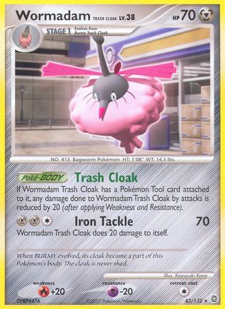 Wormadam Trash Cloak (43/132) [Secret Wonders] - Rare