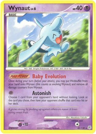 Wynaut (42/130) [Diamond and Pearl] Reverse Holofoil - Rare