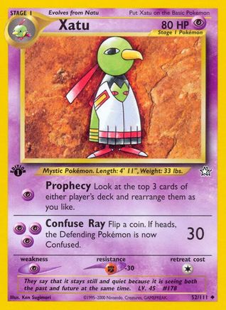 Xatu (052/111) [Neo Genesis] 1st Edition - Uncommon