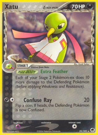 Xatu (Delta Species) (025/101) [Dragon Frontiers] Reverse Holofoil - Rare