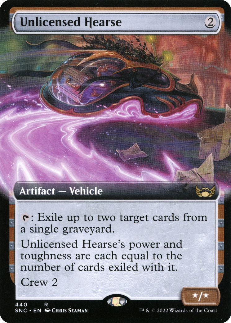 Unlicensed Hearse (Extended Art) (SNC-440) [Streets of New Capenna]