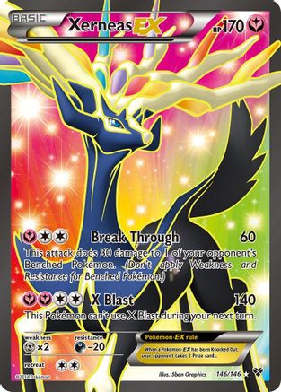 Xerneas EX (146 Full Art) (146/146) [XY Base Set] Holofoil - Ultra Rare