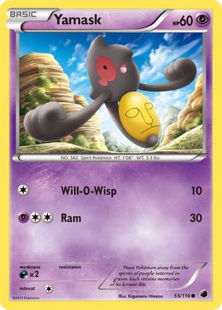 Yamask (55/116) [Plasma Freeze] Reverse Holofoil - Common