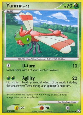 Yanma (128/146) [Legends Awakened] Reverse Holofoil - Common