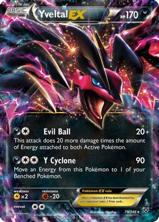 Yveltal EX (079/146) [XY Base Set] Holofoil - Ultra Rare
