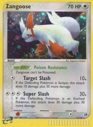 Zangoose (14/100) [Sandstorm] Holofoil - Holo Rare