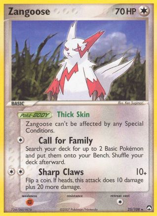 Zangoose (025/108) [Power Keepers] - Rare