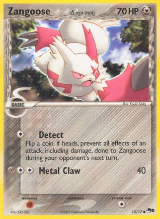Zangoose (Delta Species) (015/17) [POP Series 5] Holofoil - Common