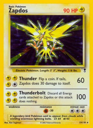 Zapdos (19/110) [Legendary Collection] Holofoil - Holo Rare