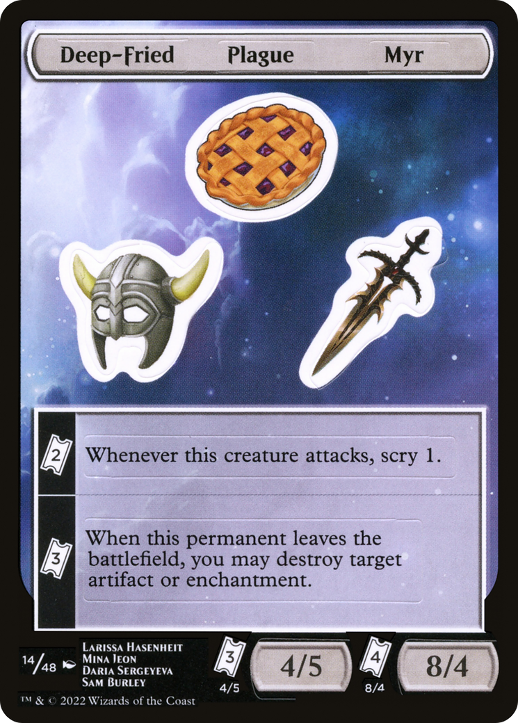 Deep-Fried Plague Myr (UNF-014) [Unfinity Sticker Sheets]