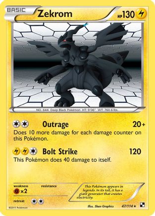 Zekrom (047/114) [Black and White] Holofoil - Holo Rare