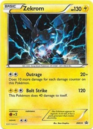 Zekrom - BW24 (BW24/101) [Black and White Promos] Holofoil - Promo