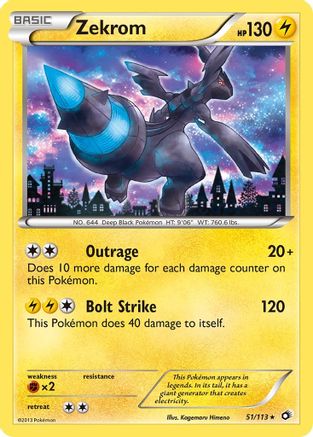 Zekrom (051/113) [Legendary Treasures] Holofoil - Holo Rare