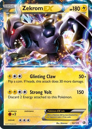Zekrom EX (052/113) [Legendary Treasures] Holofoil - Ultra Rare