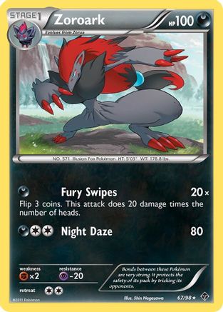 Zoroark (067/98) [Emerging Powers] Reverse Holofoil - Holo Rare