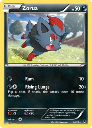 Zorua (66/98) [Emerging Powers] Reverse Holofoil - Common