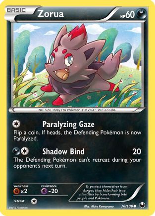 Zorua (070/108) [Dark Explorers] Reverse Holofoil - Common