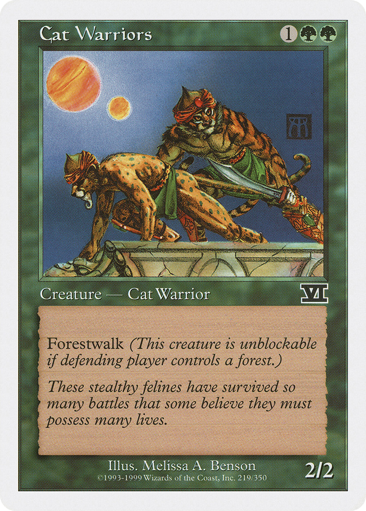 Cat Warriors (6ED-219) [Classic Sixth Edition]