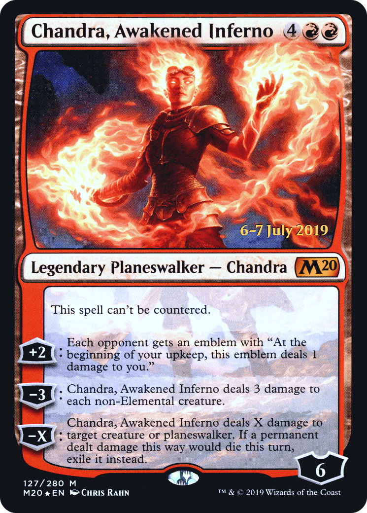 Chandra, Awakened Inferno (PRE-127S) [Core Set 2020 Promos] Foil