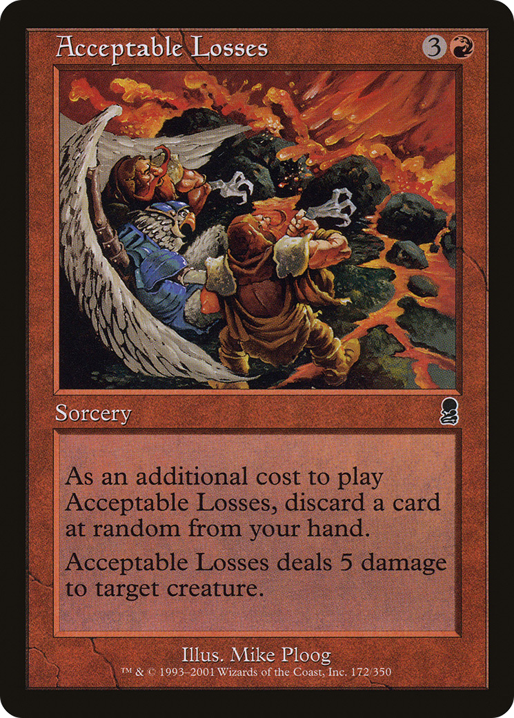 Acceptable Losses (ODY-172) [Odyssey] Foil