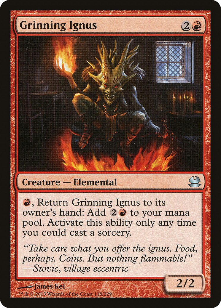 Grinning Ignus (MMA-118) [Modern Masters] Foil