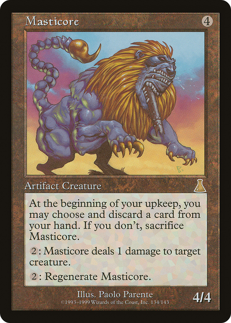 Masticore (UDS-134) [Urza's Destiny] Foil
