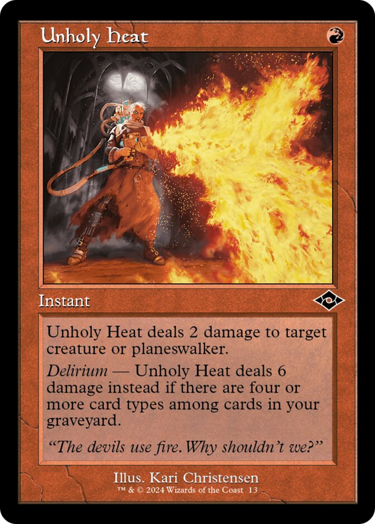 Unholy Heat (Retro Frame) (MH2-013) [Modern Horizons 2 Timeshifts]