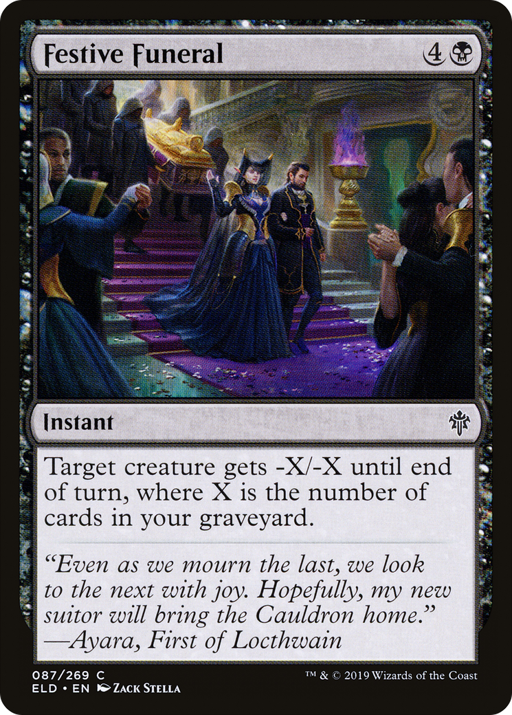 Festive Funeral (ELD-087) [Throne of Eldraine] Foil