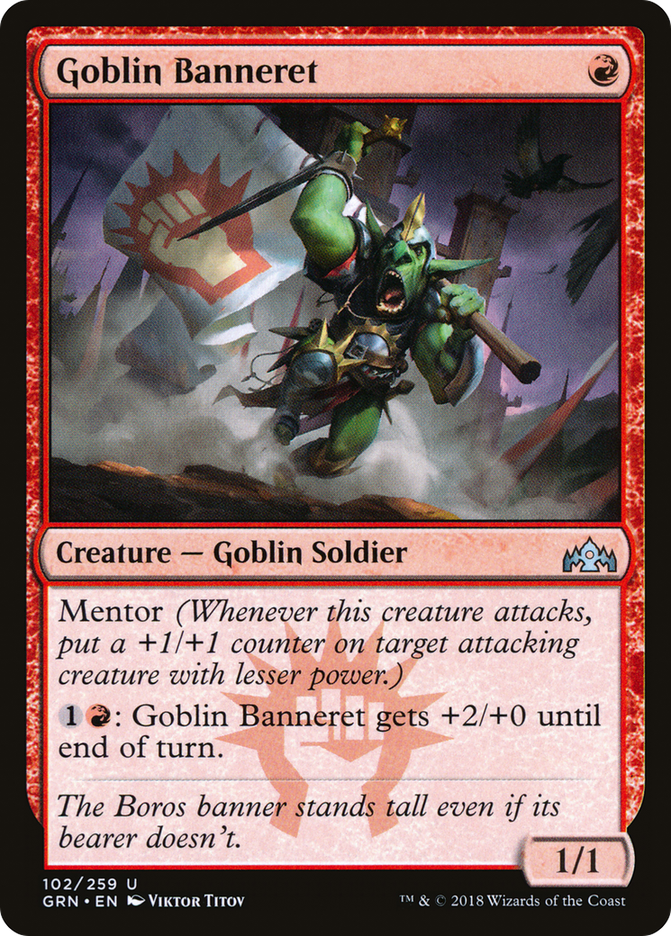Goblin Banneret (GRN-102) [Guilds of Ravnica] Foil