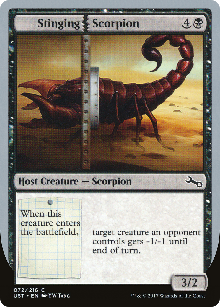 Stinging Scorpion (UST-072) [Unstable] Foil