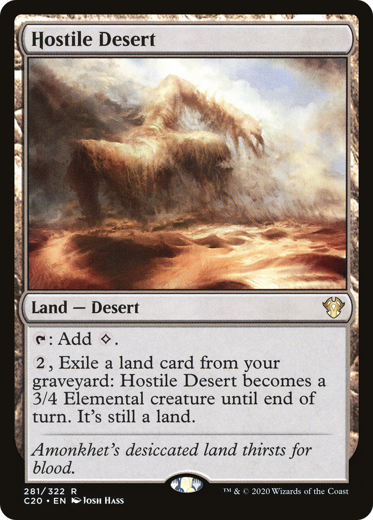 Hostile Desert (C20-281) [Commander 2020]