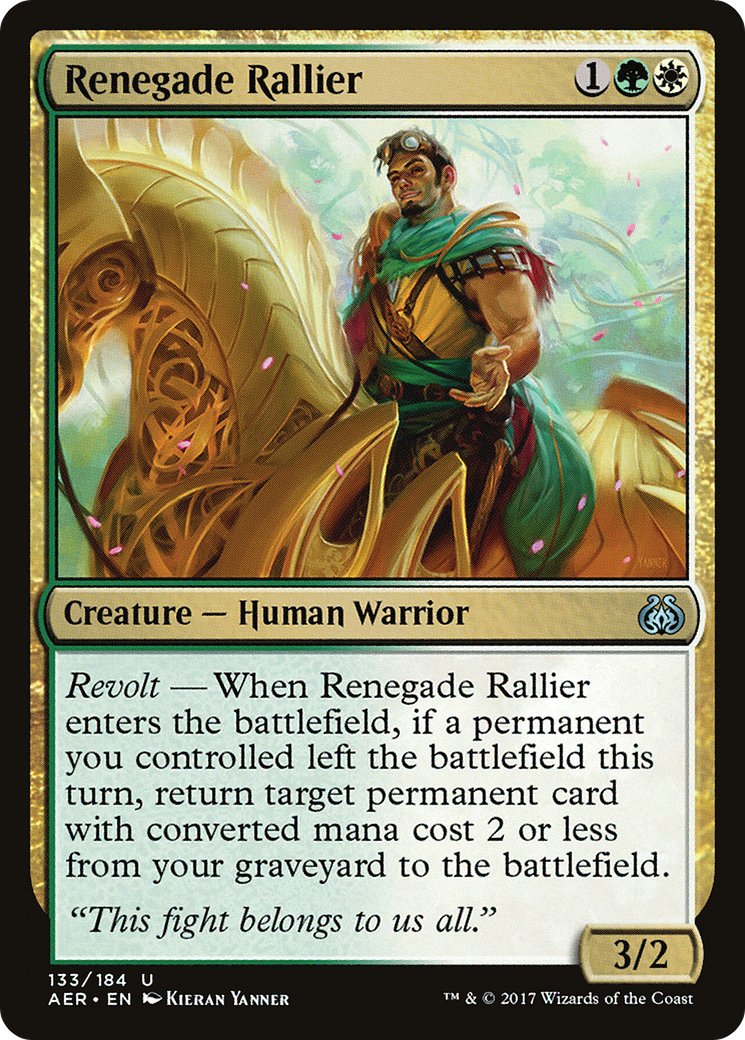 Renegade Rallier (AER-133) [Aether Revolt] Foil