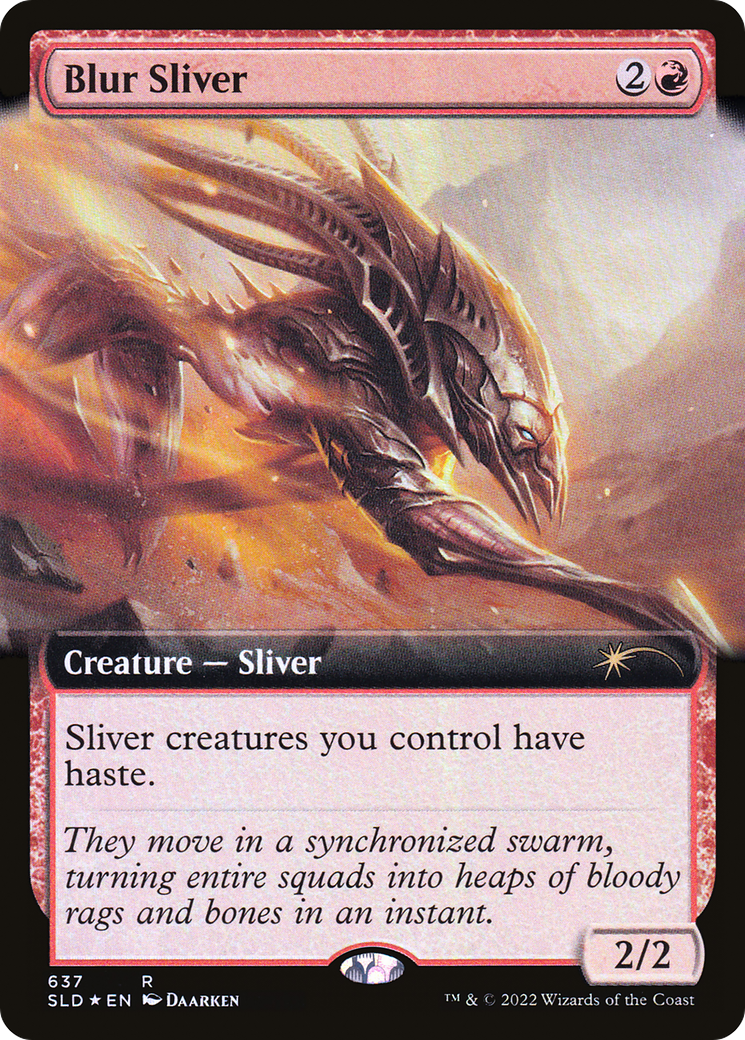 Blur Sliver (Extended Art) (SLD-637) [Secret Lair Drop] Foil