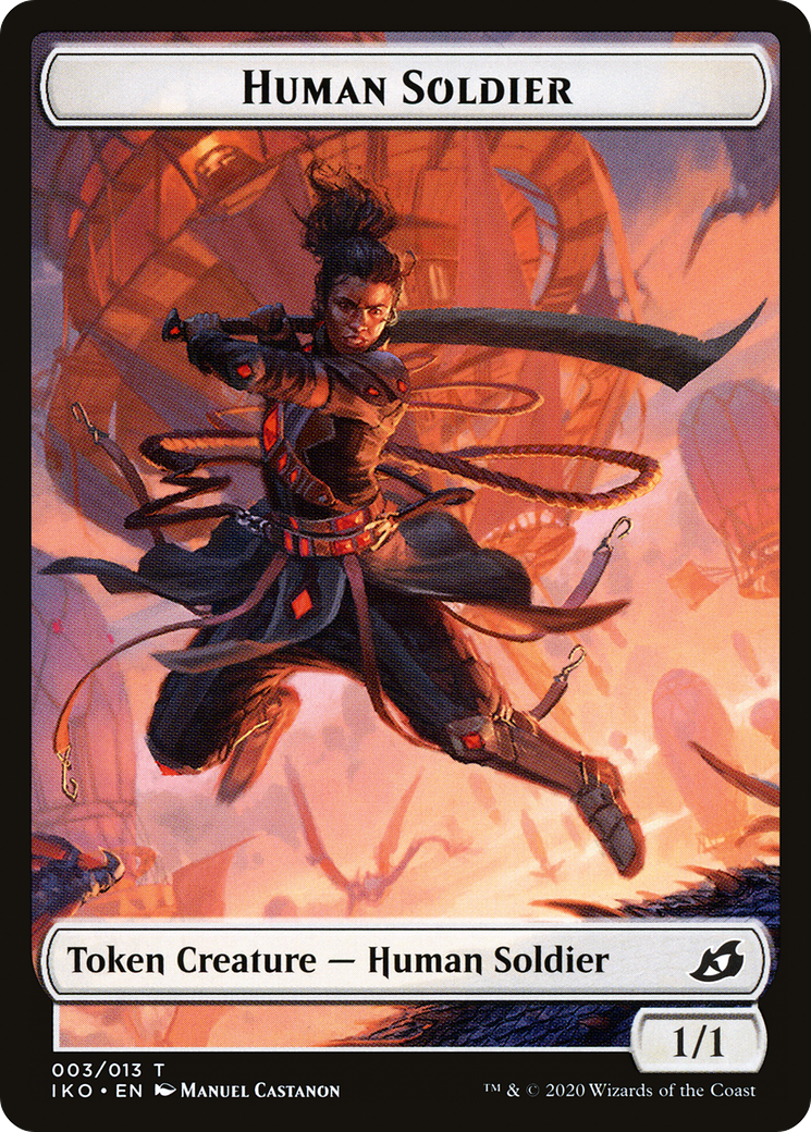 Human Soldier Token (IKO-003) [Ikoria: Lair of Behemoths Tokens]