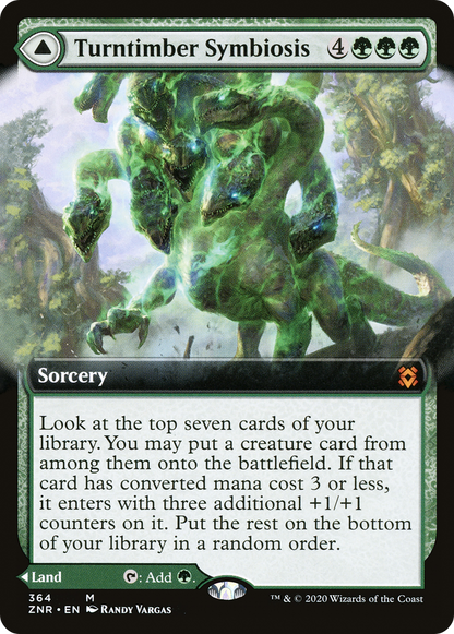 Turntimber Symbiosis (Extended Art) (ZNR-364) [Zendikar Rising] Foil