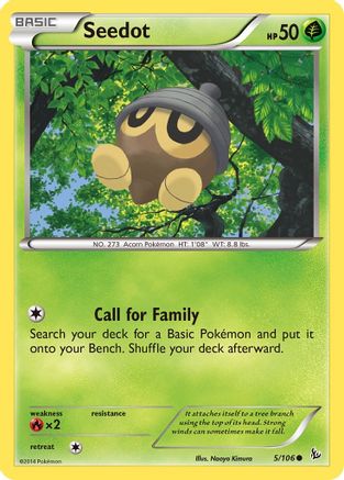 Seedot (005/106) [XY  Flashfire] Reverse Holofoil - Common