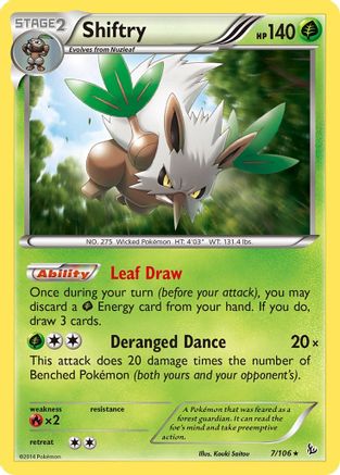 Shiftry (007/106) [XY  Flashfire] Holofoil - Holo Rare