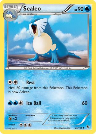 Sealeo (025/106) [XY  Flashfire] Reverse Holofoil - Uncommon