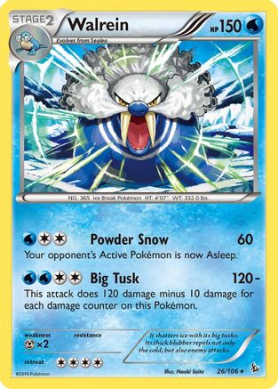 Walrein (026/106) [XY  Flashfire] - Rare