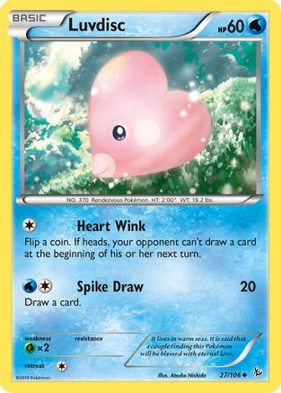 Luvdisc (027/106) [XY  Flashfire] - Uncommon